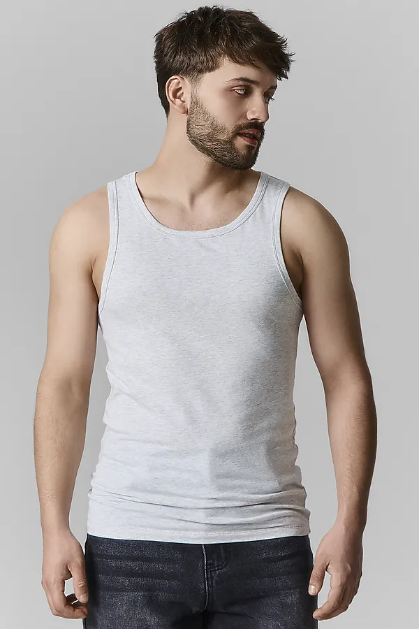 Майка мужская MARK FORMELLE, св.серый меланж 4306-а - фото 2