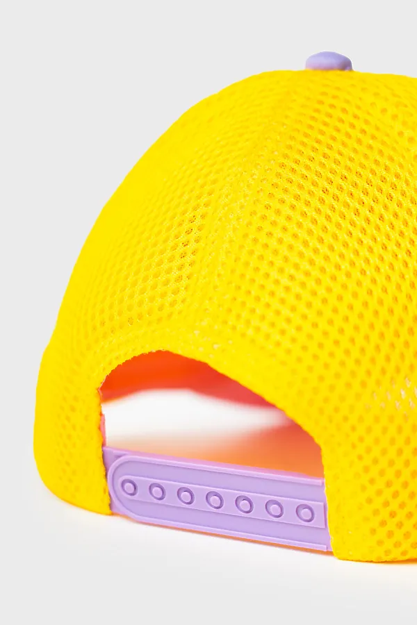 Кепка текстильная для девочек PLAYTODAY, сиреневый,розовый,жёлтый - фото 2