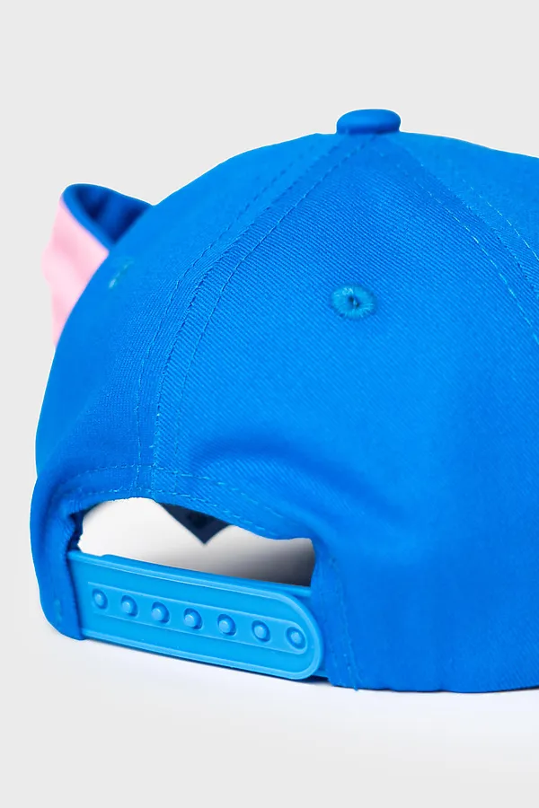 Кепка текстильная для девочек PLAYTODAY, синий,голубой,светло-розовый - фото 2