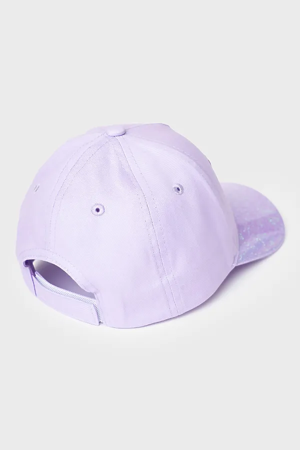 Кепка текстильная для девочек PLAYTODAY, сиреневый - фото 2