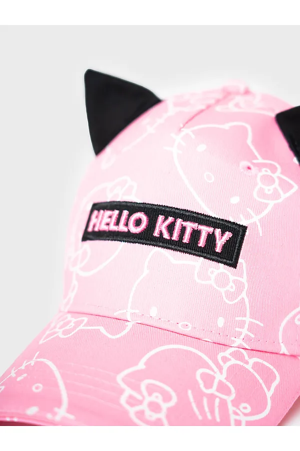 Кепка текстильная для девочек PLAYTODAY, черный,белый,розовый - фото 2