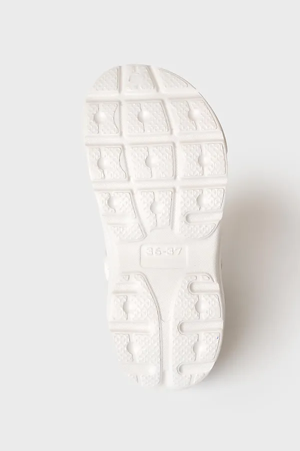 Сабо для девочек PLAYTODAY, белый,серебряный - фото 2