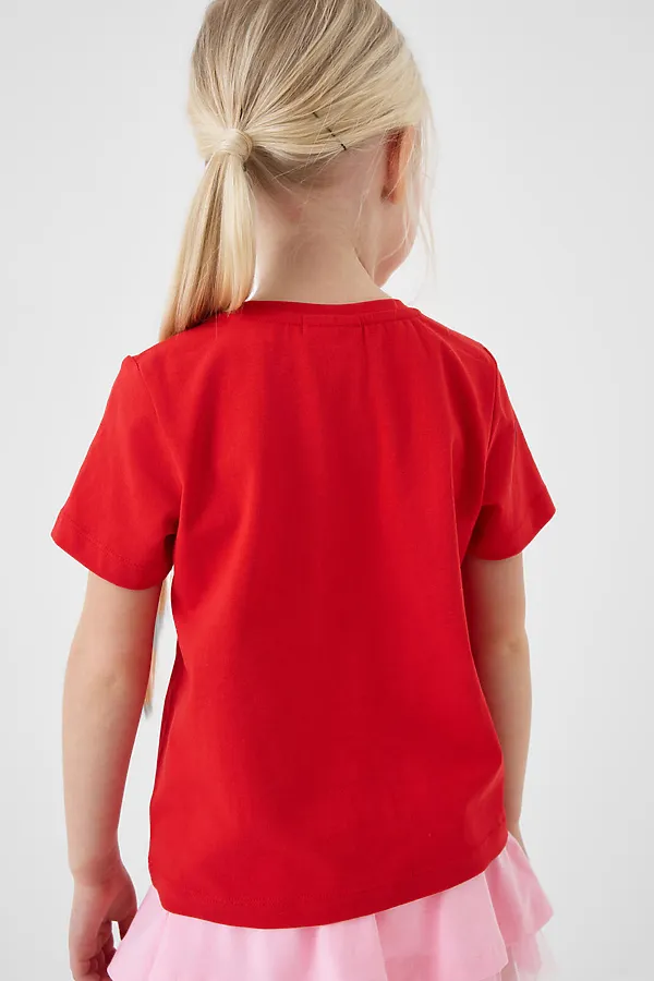 Фуфайка трикотажная для девочек (футболка), 2 шт в комплекте PLAYTODAY, разноцветный - фото 2