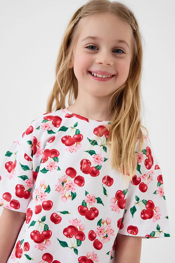 Комплект трикотажный для девочек: брюки (легинсы укороченные), фуфайка (футболка) PLAYTODAY, разноцветный - фото 2