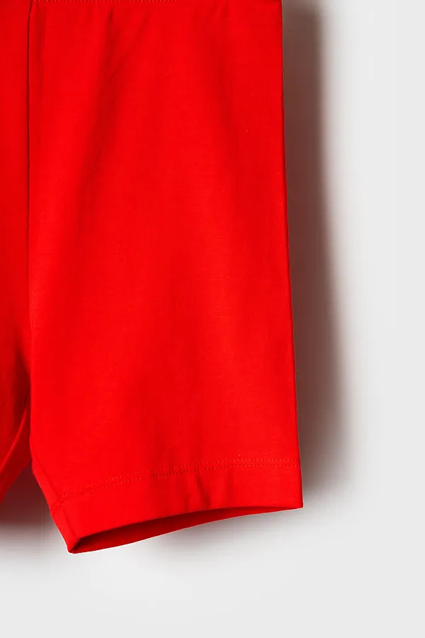 Комплект трикотажный для девочек: брюки (легинсы укороченные), фуфайка (футболка) PLAYTODAY, разноцветный - фото 2