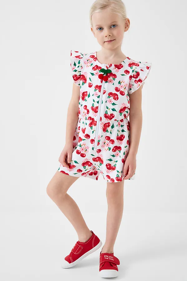 Комбинезон трикотажный для девочек PLAYTODAY, разноцветный - фото 2