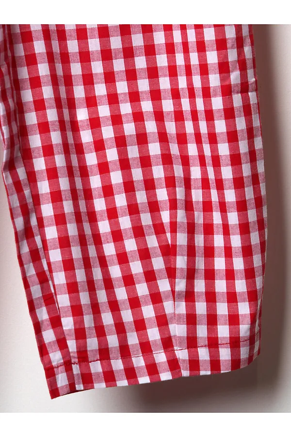 Комплект для девочек: топ трикотажный, брюки текстильные PLAYTODAY, красный,белый - фото 2