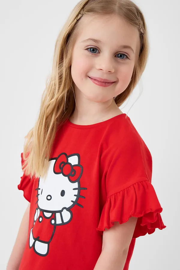 Комплект трикотажный для девочек: туника, брюки (легинсы) PLAYTODAY, разноцветный - фото 2