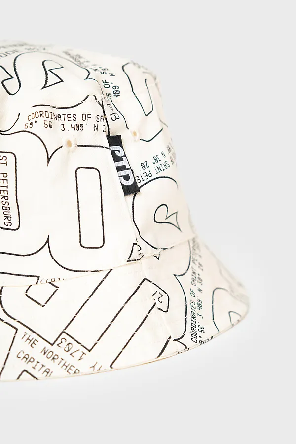 Панама текстильная для мальчиков PLAYTODAY, белый,тёмно-синий - фото 2