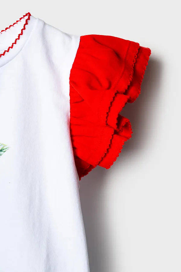 Костюм PLAYTODAY, белый,красный - фото 2