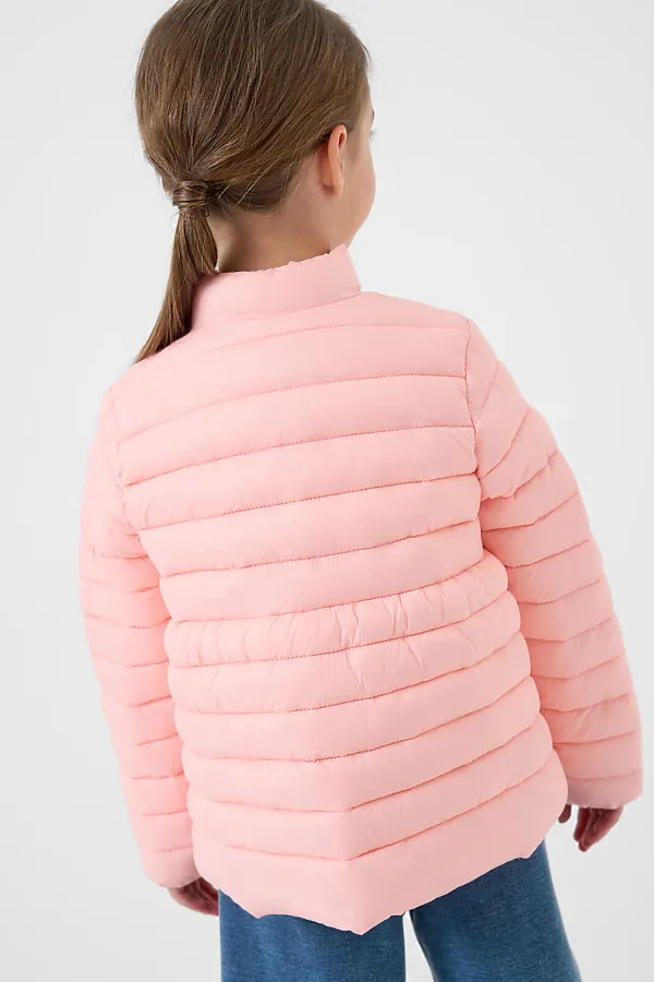 Куртка текстильная с полиуретановым покрытием для девочек PLAYTODAY, светло-розовый - фото 2