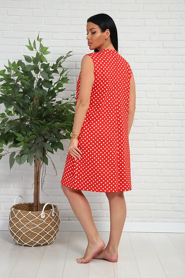 Халат 1108 НАТАЛИ, красный - фото 2