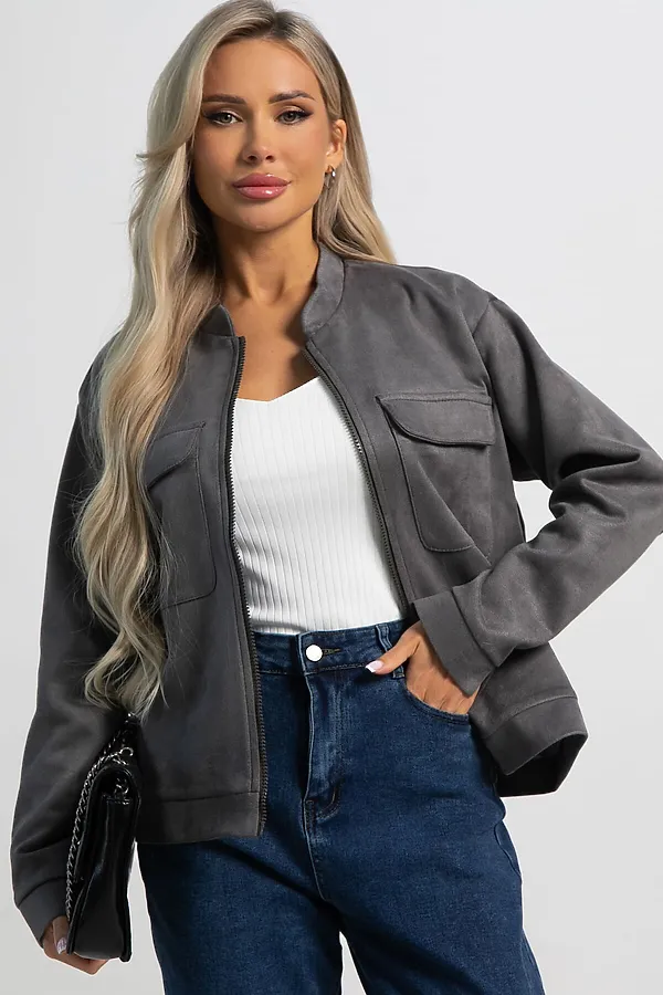 Бомбер Александра LADY TAIGA, графит - фото 2