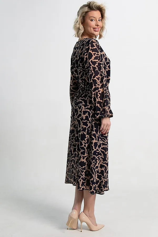 Платье LADY TAIGA, сине-бежевое - фото 2