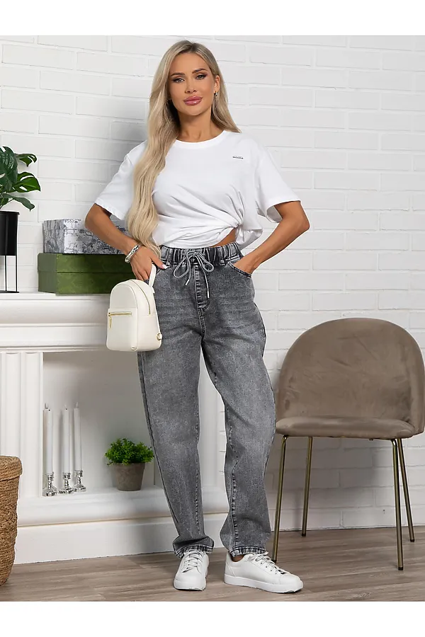 Джинсы Сайла LADY TAIGA, серые - фото 2