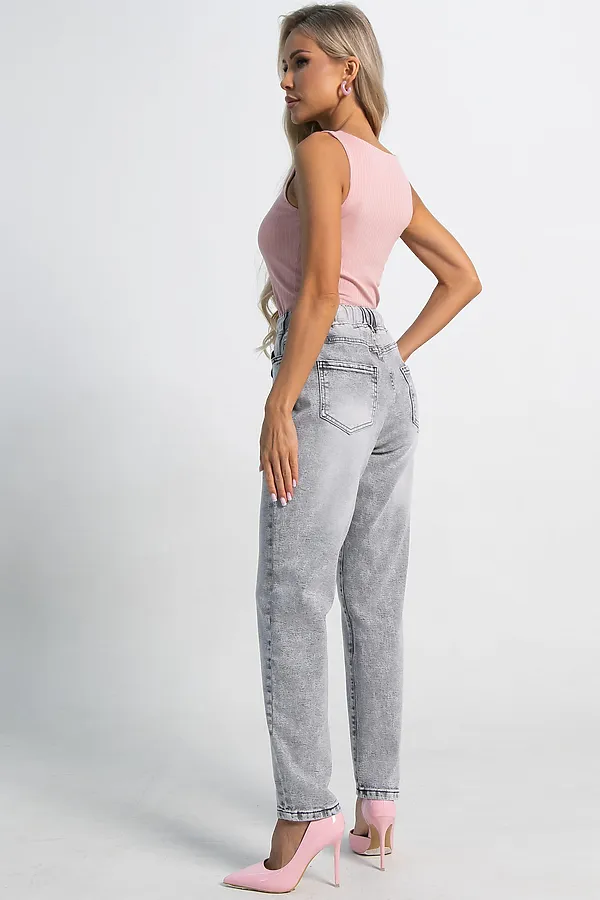 Джинсы Эльза LADY TAIGA, светло-серые - фото 2