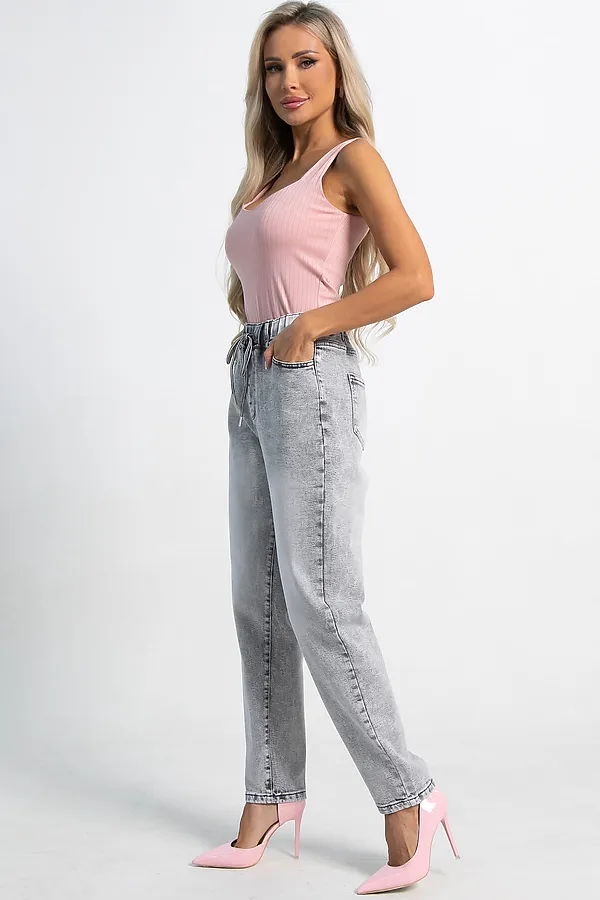 Джинсы Эльза LADY TAIGA, светло-серые - фото 2