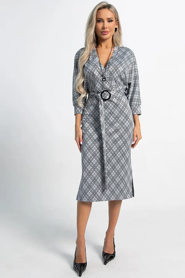 Платье Фокси LADY TAIGA, серое - фото 2