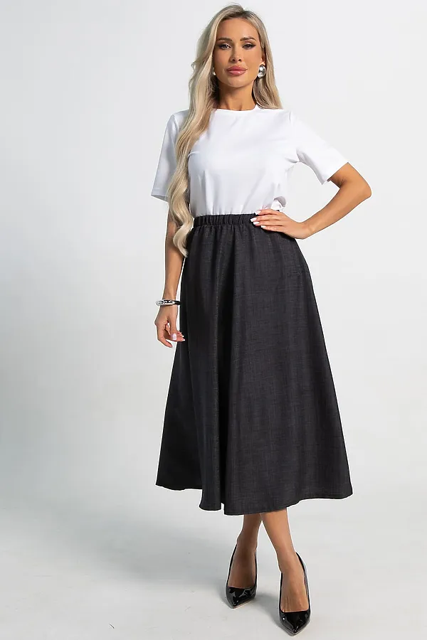 65% полиэстер, 30% вискоза, 5% эластан LADY TAIGA, черная - фото 2