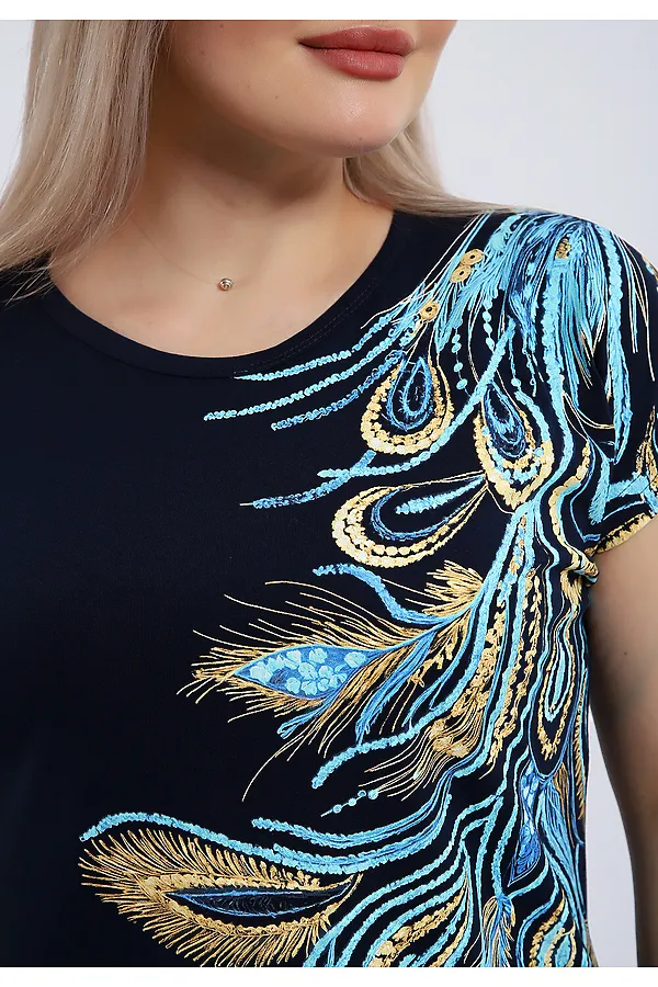 Костюм с бриджами 499 Феникс НАТАЛИ, темно-синий - фото 2