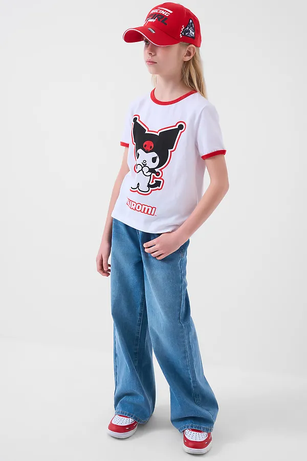 Кепка текстильная для девочек PLAYTODAY, красный - фото 2