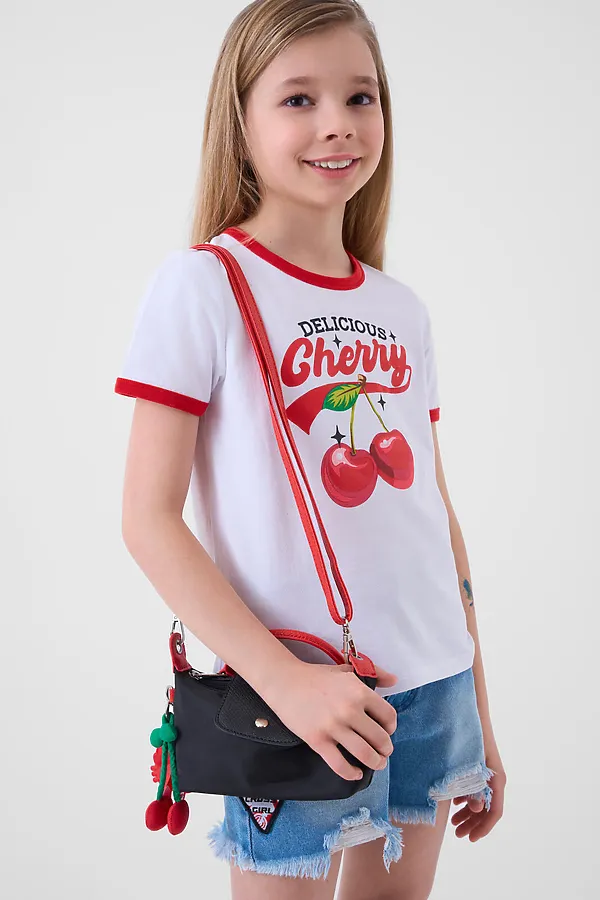 Фуфайка трикотажная для девочек (футболка) PLAYTODAY, белый - фото 2