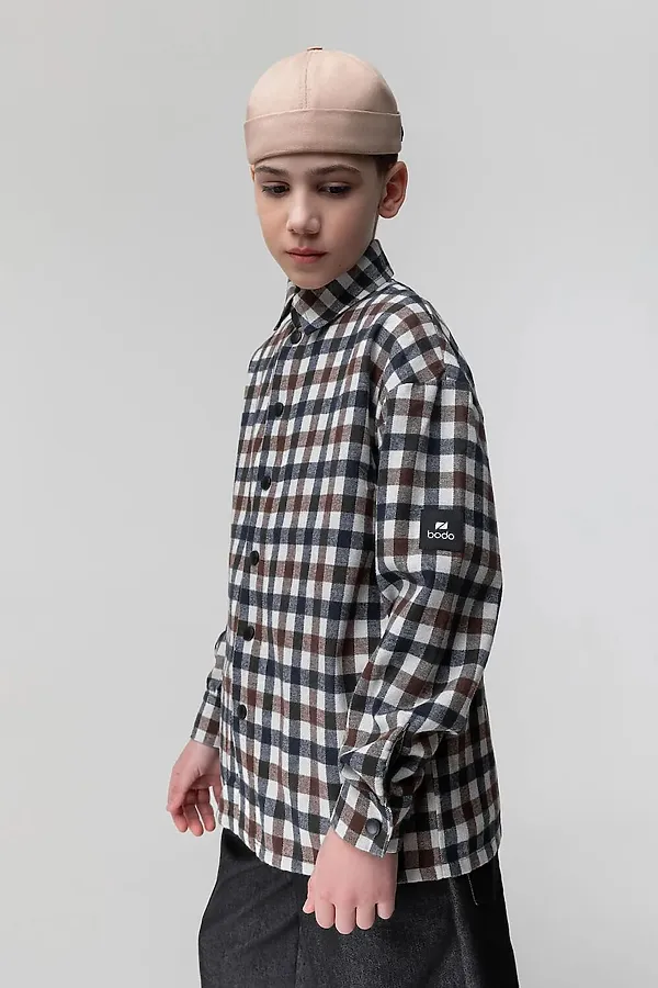 Рубашка BODO, коричневый (молочный) - фото 2