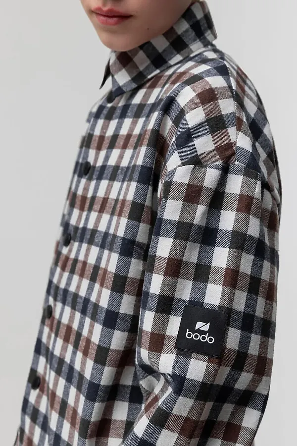 Рубашка BODO, коричневый (молочный) - фото 2