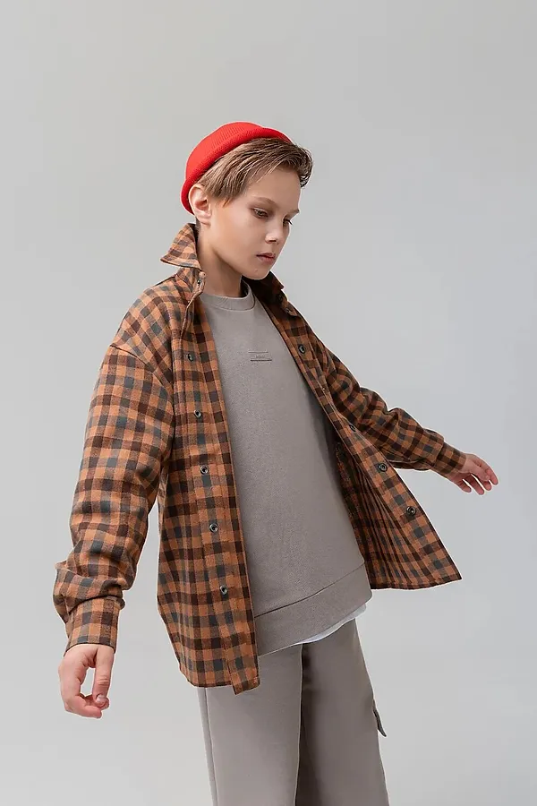 Рубашка BODO, коричневый (карамель) - фото 2