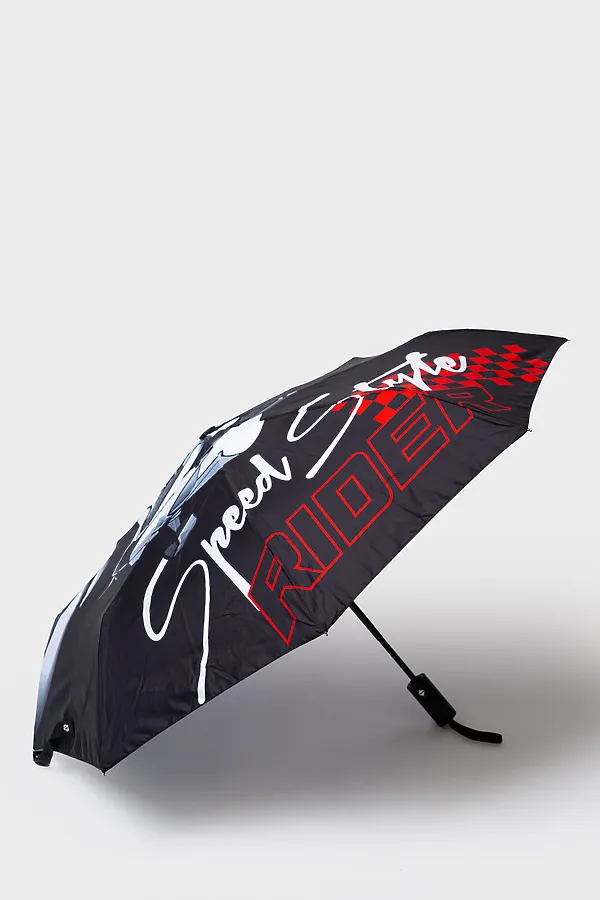 Зонт автоматический для мальчиков PLAYTODAY, черный,красный - фото 2