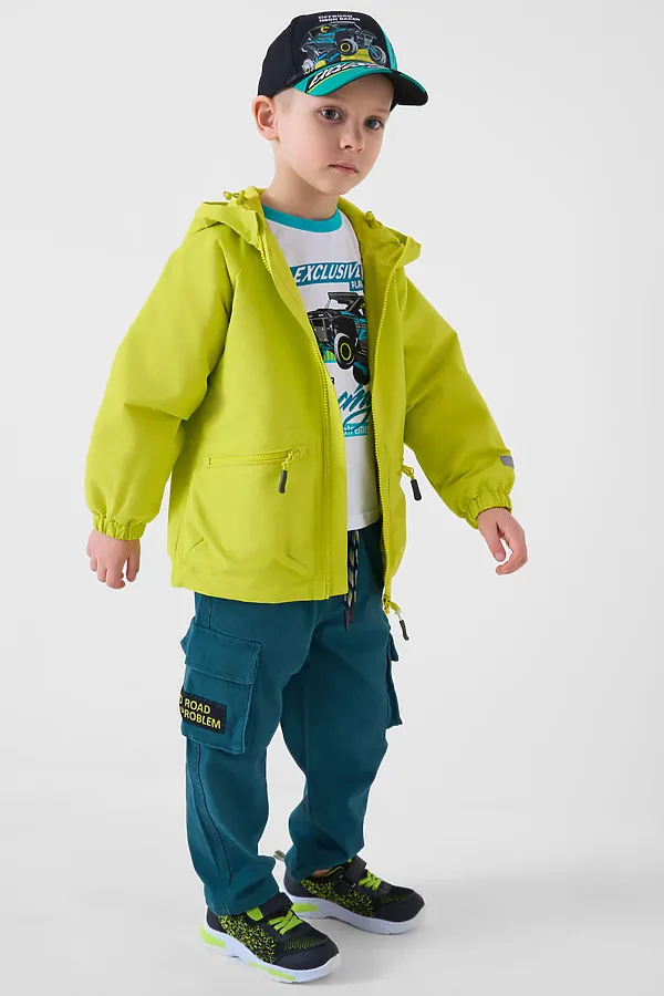 Детская ветровка для мальчика PLAYTODAY, светло-зеленый - фото 2