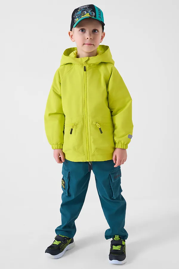 Детская ветровка для мальчика PLAYTODAY, светло-зеленый - фото 2
