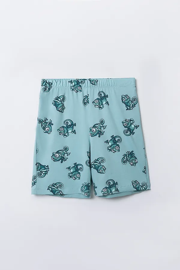 Комплект для мальчиков (футболка, шорты) MARK FORMELLE, хамелеоны на морских бликах - фото 2