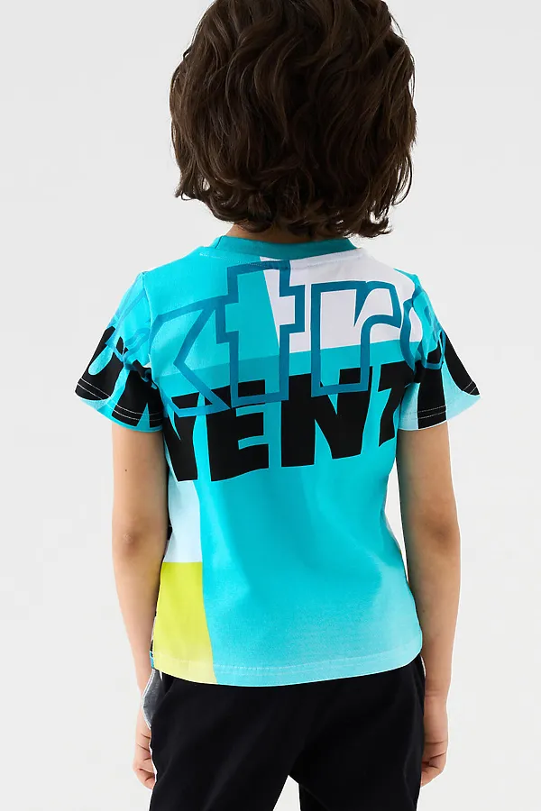 Фуфайка трикотажная для мальчиков (футболка) PLAYTODAY, белый - фото 2