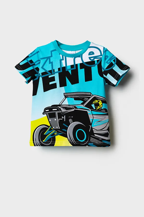 Фуфайка трикотажная для мальчиков (футболка) PLAYTODAY, белый - фото 2