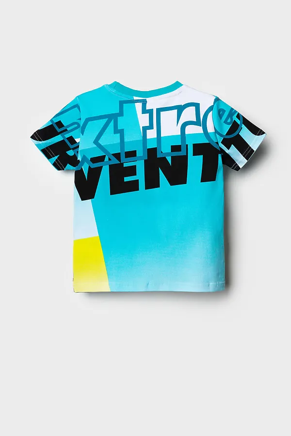 Фуфайка трикотажная для мальчиков (футболка) PLAYTODAY, белый - фото 2