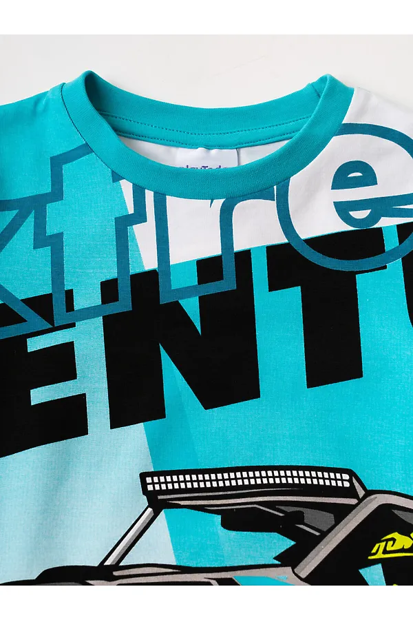 Фуфайка трикотажная для мальчиков (футболка) PLAYTODAY, белый - фото 2