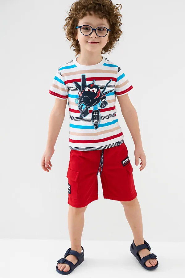 Фуфайка трикотажная для мальчиков (футболка) PLAYTODAY,  - фото 2