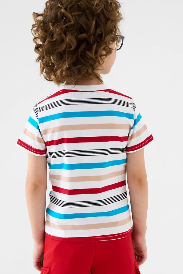 Фуфайка трикотажная для мальчиков (футболка) PLAYTODAY,  - фото 2