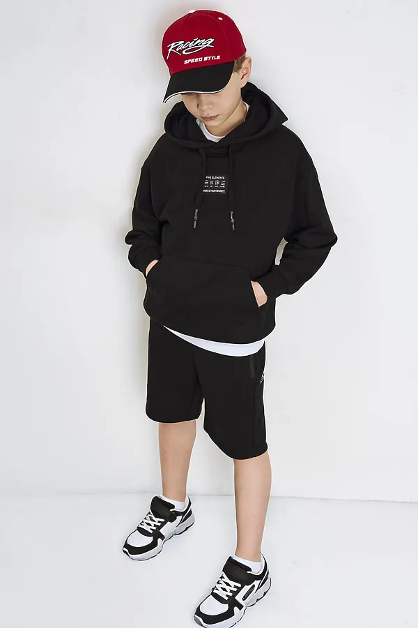 Кепка текстильная для мальчиков PLAYTODAY, черный,красный - фото 2