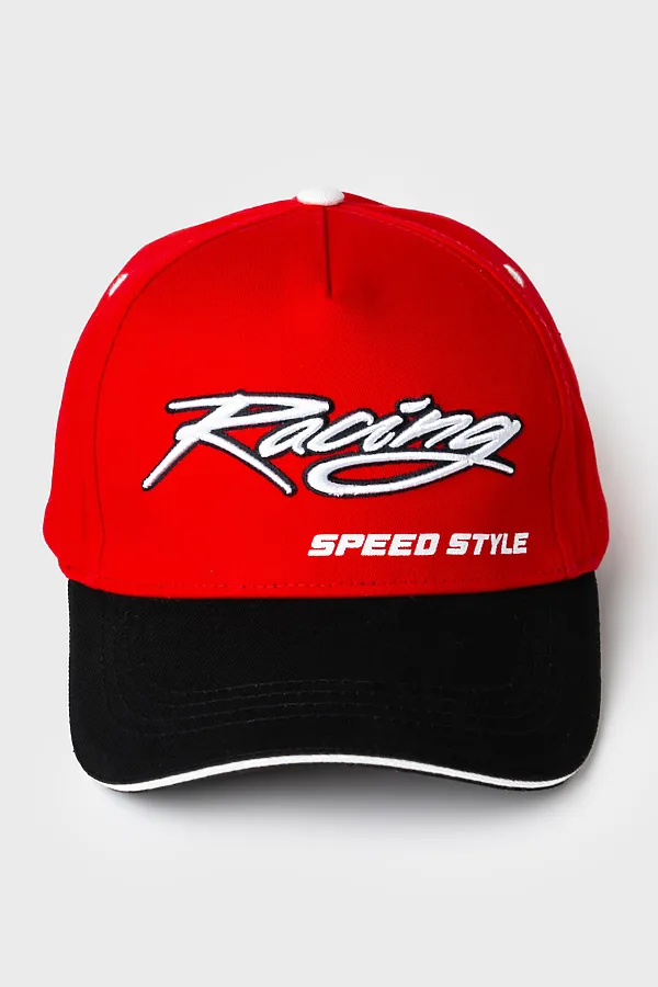 Кепка текстильная для мальчиков PLAYTODAY, черный,красный - фото 2