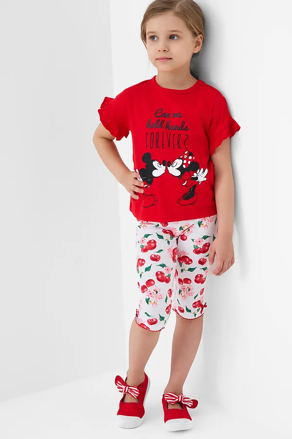 Джемпер трикотажный для девочек (футболка) PLAYTODAY, красный - фото 2