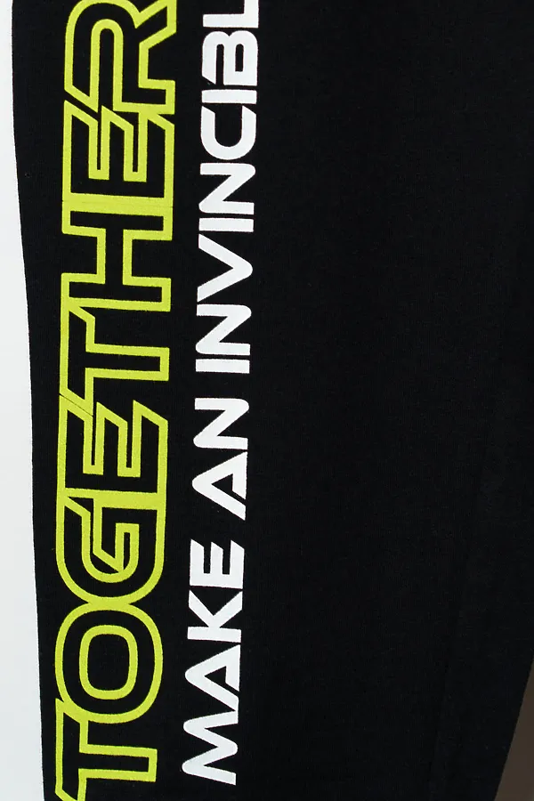 Комплект трикотажный для мальчиков: фуфайка (футболка), брюки PLAYTODAY, черный - фото 2