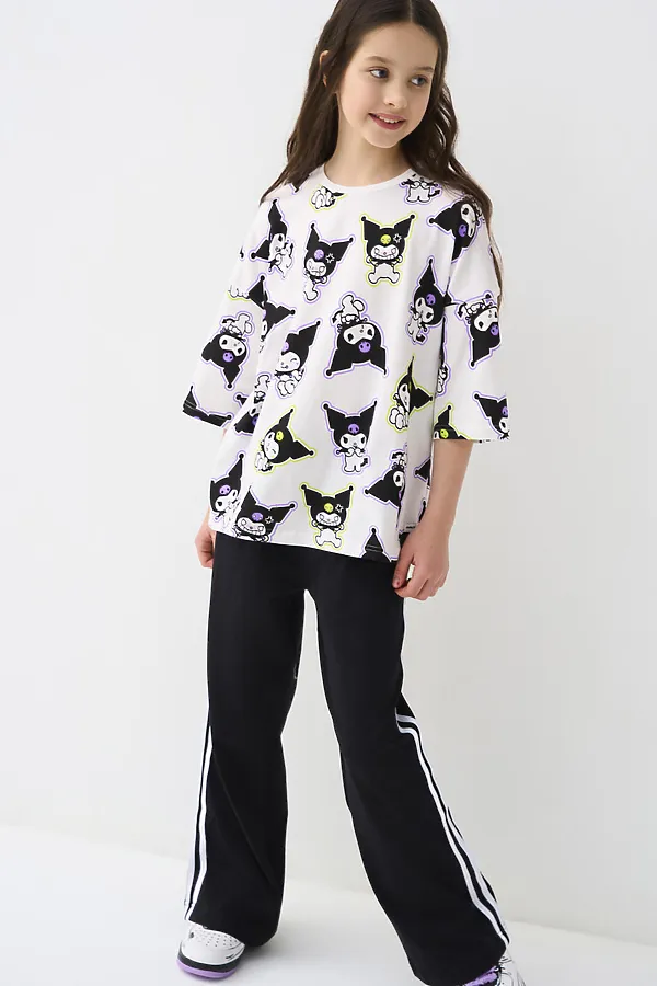 Фуфайка трикотажная для девочек (футболка) PLAYTODAY, разноцветный - фото 2