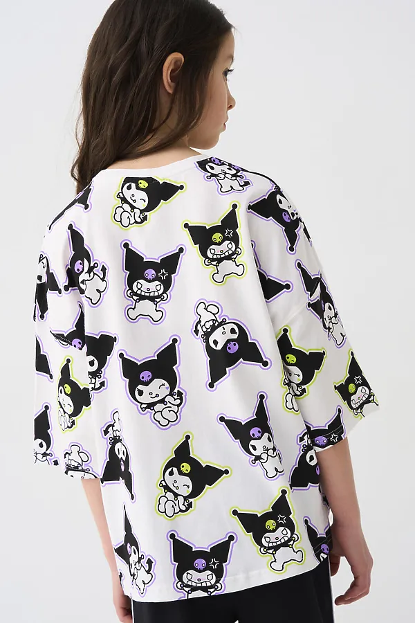 Фуфайка трикотажная для девочек (футболка) PLAYTODAY, разноцветный - фото 2