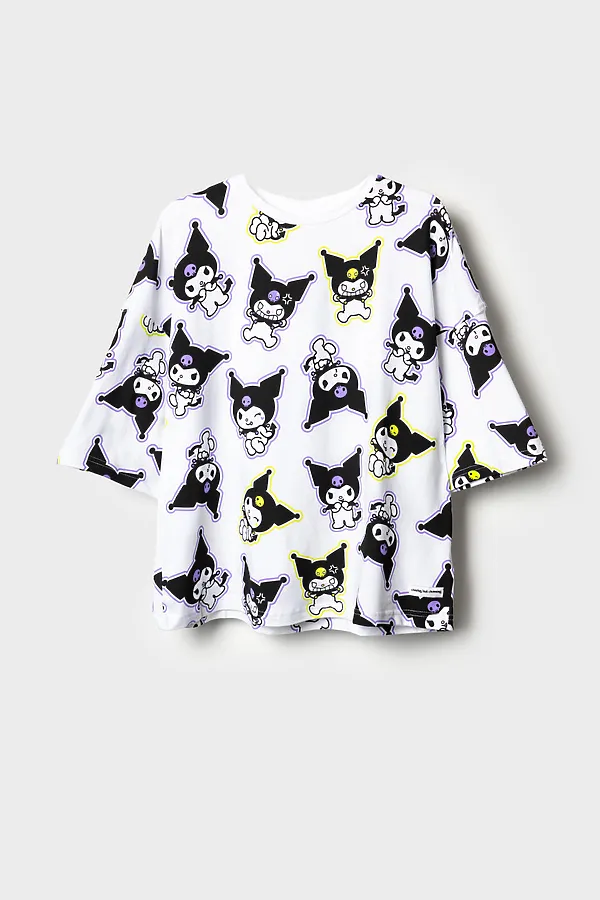 Фуфайка трикотажная для девочек (футболка) PLAYTODAY, разноцветный - фото 2