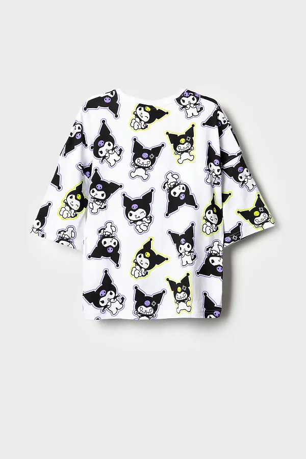 Фуфайка трикотажная для девочек (футболка) PLAYTODAY, разноцветный - фото 2