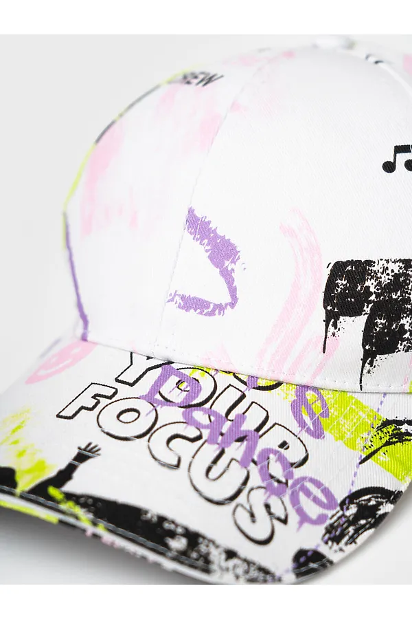 Кепка текстильная для девочек PLAYTODAY, разноцветный - фото 2