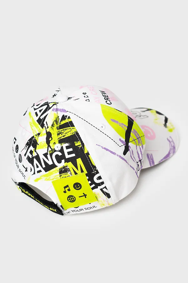 Кепка текстильная для девочек PLAYTODAY, разноцветный - фото 2