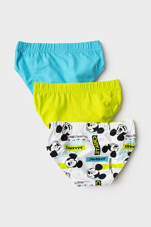 Трусы трикотажные для мальчиков - брифы, 3 шт в комплекте PLAYTODAY, разноцветный - фото 2